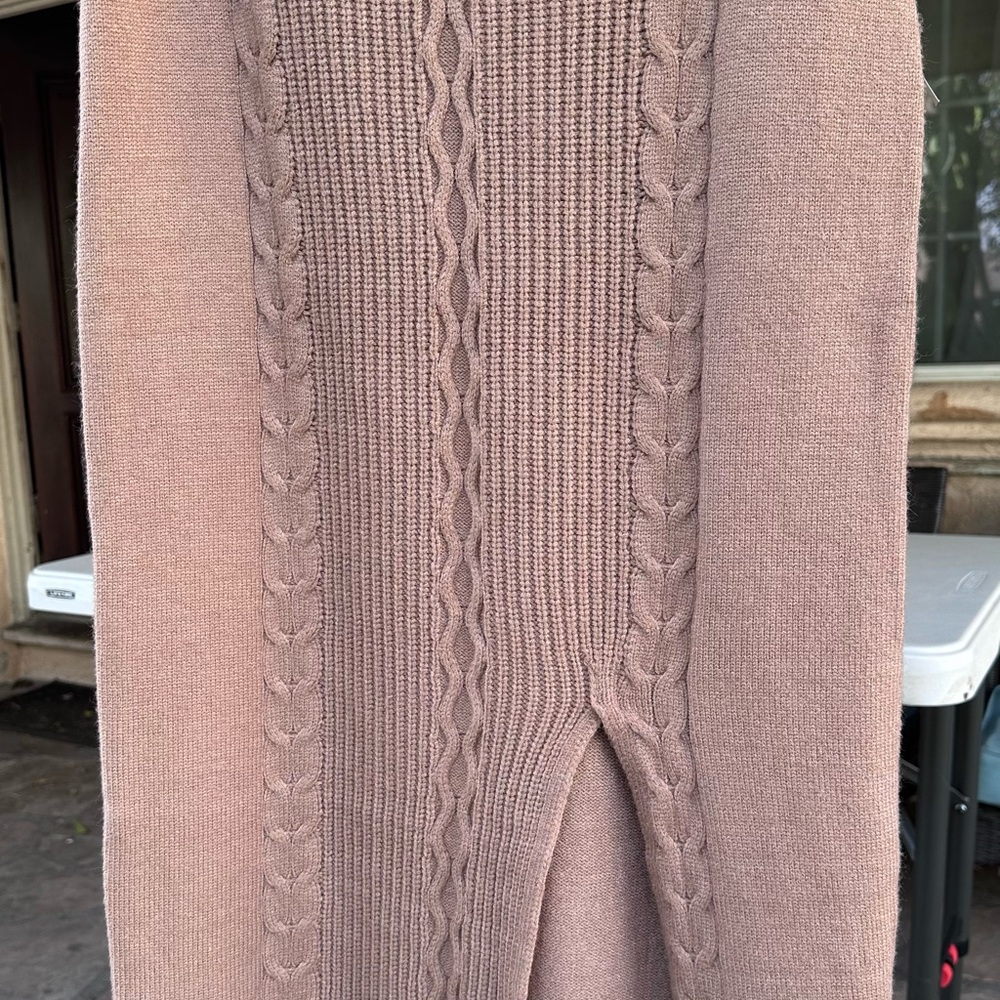 Calvin Klein Women's Cable-Knit Pull-On Midi Skirt Size L - Picture 9 of 9